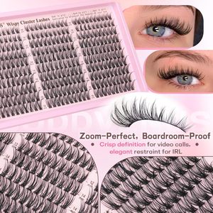 Kit de Pestañas en Racimo <span class=keywords><strong>Manga</strong></span> Lash, Cómodas, Semimanuales, Naturales, 300 Piezas, Extensiones de Pestañas en Racimo, Estilo Wispy, Fairy, Fluffy, Anime, Cosplay - Product Image 3