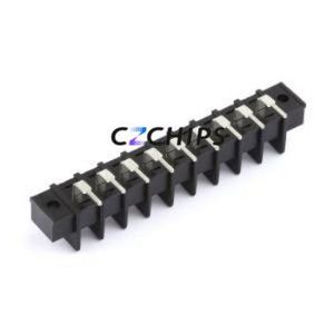 MX25RM-7.62-09P-BK01-Cu-S-A Barrier Terminal Block Bent Lead Through Hole,P=7.62mm Connector Two Sides 7.62mm 1x9P Right Angle - Product Image 2