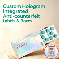 Boîte de conditionnement pharmaceutique personnalisée avec hologramme, code QR de vérification et pelliculage brillant pour fournisseur direct OEM de médicaments