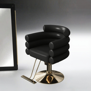 Fauteuil de coiffure professionnel moderne en métal, luxueux, durable et portable, avec pompe hydraulique inclinable pour la coupe et la permanente, idéal pour barbier et hôtel - Product Image 3