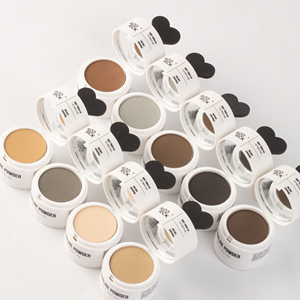 Poudre de retouche pour racines, correcteur de ligne de cheveux, couvre-cheveux gris, <span class=keywords><strong>ombre</strong></span> à cheveux pressée compacte avec miroir et houppette pour femmes et hommes - Product Image 1