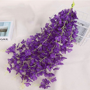Guirlandes de fleurs artificielles de glycine vertes, bouquet en soie, décorations de plafond pour mariage, décoration extérieure et intérieure - Product Image 2