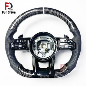 Accessoires de mise à niveau pour voitures <span class=keywords><strong>Mercedes</strong></span> Benz, volant en fibre de carbone pour Amg Benz <span class=keywords><strong>Clk</strong></span> W209 v Class W447 GLC X253 300 63s - Product Image 3