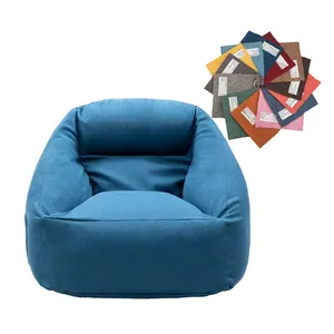 Kantong kacang kustomisasi bantal Pouf dekorasi furnitur rumah tas kacang sofa penutup Beanbag Multi Warna kursi kacang modis