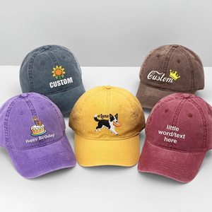 Gorras de Béisbol Personalizadas con Logotipo Bordado, de Alta Calidad, al por Mayor, Estilo Deportivo, Lavadas, de 6 Paneles, 100% Algodón, para Hombre - Product Image 4