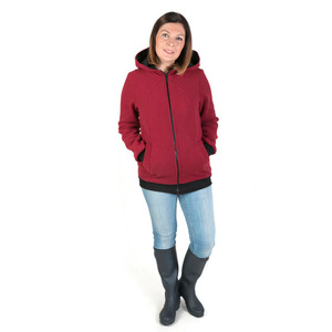 Abrigo de maternidad de canguro para mujer, ropa cálida de talla grande, sudaderas con capucha de transporte para bebé, sudadera con cremallera - Product Image 3