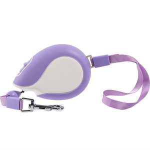 Laisse rétractable pour animaux de compagnie, cordon réfléchissant de 3M pour petits chiens et chats, matériau ABS violet et orange - Product Image 5