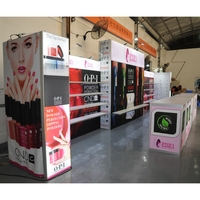 Tianyu personnalisé écologique M système aluminium installation facile vernis à ongles présentoir stand d'exposition recycler stand d'exposition