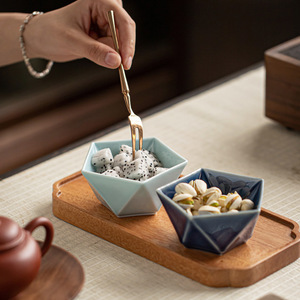 Juego de tazones pequeños de porcelana para fruta, té y aperitivos, estilo fresco y lindo, regalo Budista. - Product Image 2