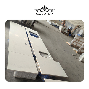GOLDTOP fábrica al por mayor OEM/ODM Calacatta oro 5046 <span class=keywords><strong>Nuvo</strong></span> 20mm superficie encimeras de cuarzo blanco para cocina Hotel diseño moderno - Product Image 5