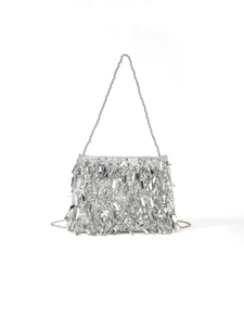 Bell 2025 Luxury Shiny Handmade Beaded Embroidery Sequin Satin Fashion Chain Strap Women Evening Wedding Music Festivals - Product Image 2