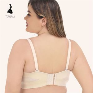 Sujetador sin tirantes YZ 2026 para mujer, con ligera forro, para busto grande, antideslizante, con aros, cobertura total, talla grande - Product Image 6