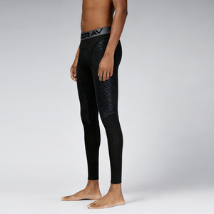 Pantalones de compresión para hombre al por mayor, leggings deportivos transpirables con estampado a granel, <span class=keywords><strong>mallas</strong></span> de baloncesto y gimnasio de secado rápido con logo personalizado - Product Image 2