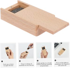 Custom Beech Wood Box Expansion Incense Box <strong>Scent</strong> <strong>Diffuser</strong> Aroma <strong>Pocket</strong> Stones Essential Oil Wooden Box - Product Image 4