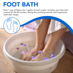YECUCE Marque Privée 250g Flocons <span class=keywords><strong>de</strong></span> <span class=keywords><strong>Magnésium</strong></span> Ultra Concentrés 100% Pures et Naturelles pour le Bain, Favorisant le Sommeil et <span class=keywords><strong>D</strong></span>ésodorisant Corporel - Product Image 4