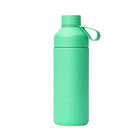 Bouteille isotherme en acier inoxydable recyclé Ocean, écologique, réutilisable, isolation thermique de 6 à 12 heures, grande capacité 1L, vert plancton, compatible lave-vaisselle