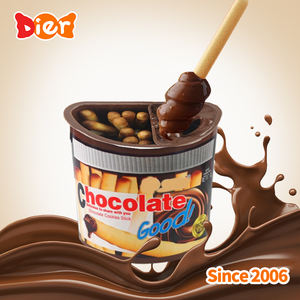 OEM Candy Wholesale Custom Private Label Halal Snacks Dubai Chocolate <strong>Dip</strong> Cups Biscuit Dipping Sauce Cup for Children ODM - Product Image 4