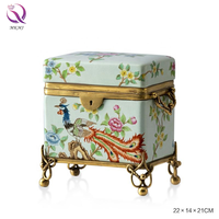 Paon Oiseau Laiton Porcelaine Artisanat Vintage Fleur et Oiseau Motifs Antique Luxueux Décor À La Maison pour Chambres Salons