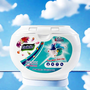 Grosir sabun cuci larut air Pods deterjen cuci rumah tangga kapsul cuci 4 dalam 1 Pods deterjen cair cucian - Product Image 2