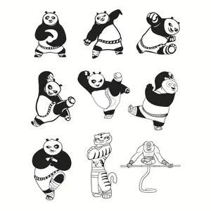 Dier Transparante Siliconen Afdichting Clear Postzegels Diy Rubber Kung Fu Panda Clear Stempel Voor Diy Scrapbooking Planner Dagboek Journals