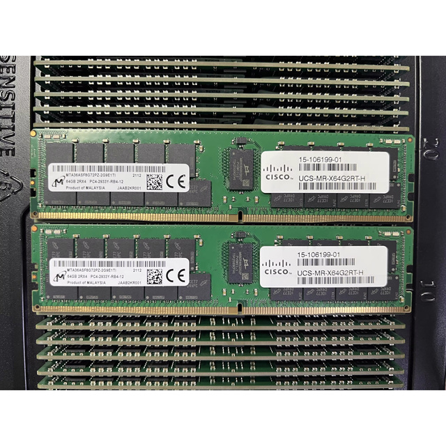 Ciso 64GB DDR4-2933-MHz RDIMM/2Rx4/1.2v Memory UCS-MR-X64G2RT-H