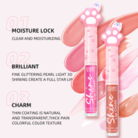 Gloss à lèvres brillant et chatoyant pour chatons, gloss à lèvres végétarien hydratant, brillant
