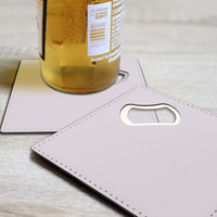 Ouvre-bouteille de bière en métal sublimé de luxe, cadeau touristique avec cuir PU, ouvrez vos bières avec style