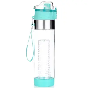 18oz kişiselleştirilmiş su şişeleri ile karbon filtre, 550ml Bobble plastik filtre su şişesi karbon filtre suyu tumbler