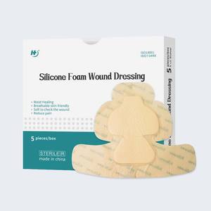 Bantalan luka silikon berperekat, penutup kawat silikon untuk perawatan luka kaki Diabetes - Product Image 2