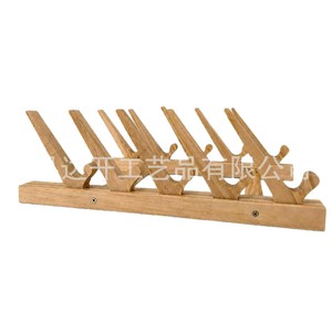Wooden Desktop Organizer Solid Wood 6 Slots For Books Records <b>Plates</b> Display <b>Rack</b> - Product Image 1
