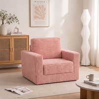 Canapé simple inclinable carré peu encombrant avec rangement, design ergonomique doux pour la peau, idéal pour les petites pièces