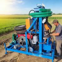 ZT-350Y Machine de forage portable diesel pour puits d’eau, 150 m, sur roues, 22 ch, avec tiges de forage et forets