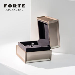 FORTE <span class=keywords><strong>piano</strong></span> laque haut de gamme carré noir diamant bague blanc LED pendentif boîte personnalisé lumière boîte à bijoux w ou wt lumière - Product Image 6
