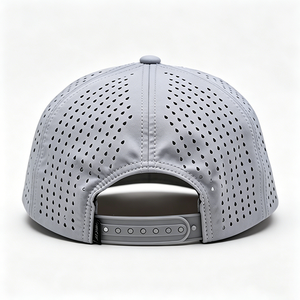 หมวกเบสบอลแบบ unisex ผ้าทวิลล์เจาะรูด้วยเลเซอร์ แห้งเร็ว น้ำหนักเบา ดีไซน์ 5 ชิ้น พร้อมตัวล็อคโลหะ - Product Image 5