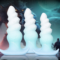 Grand plug anal avec grand nœud de chien, énormes plugs anaux en silicone, jouets sexuels anaux portables, dildo monstre en forme de cheval avec ventouse