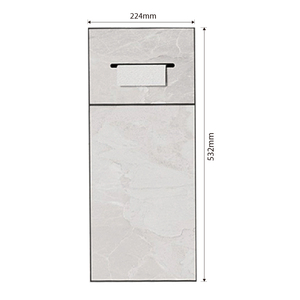 <span class=keywords><strong>Nicho</strong></span> Moderno de Metal de Acero Inoxidable para Pared de <span class=keywords><strong>Ducha</strong></span>, Decoración del Hogar, Baño, con Portarrollos de Papel Higiénico Oculto y Papelera - Product Image 6