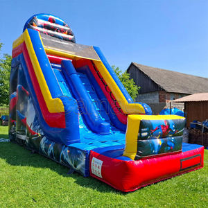 Çin Fabrikası Dev Ticari Kuru Kaydıraklı Zıplama Evi Arka Bahçe Zıplama Evi Çocuklar İçin Büyük Çift Şişme Kaydıraklar - Product Image 3