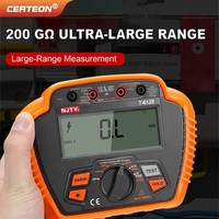 T6110 T6125 Digital Insulation Resistance Tester Megohmmeter 1000V 2500V PI DAR Low Resistance Tester 20GΩ 200GΩ