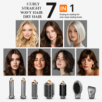 Kit de coiffure 5 en 1, brosse à air chaud ionique, fer à friser, sèche-cheveux, ensemble d'outils volumisants, multi-styler