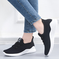 Chaussures de course pour femmes, décontractées, légères, respirantes, en maille aérée, à semelle souple, pour la marche en plein air, le sport, la salle de sport, vente en gros