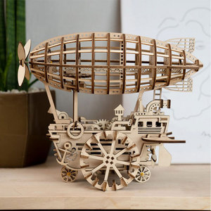 Robotime Rokr Entrepôt américain <span class=keywords><strong>Prix</strong></span> d'usine LK702 Véhicule aérien Jouets à assembler Puzzles en bois <span class=keywords><strong>3D</strong></span> - Product Image 2