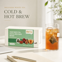 Coffret Cadeau Thé Blanc aux Baies de Goji et aux Dattes Rouges, Directement de l'Usine, Naturellement Sucré, Sans Sucre Ajouté, Thé Bien-être Oriental, Vente en Gros Premium