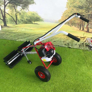 2 Stroke Petrol <b>Cordless</b> Professional Lawn Mower Grass Box DIY Two Wheel Hand Push <b>Brush</b> <b>Cutter</b> Blade - Product Image 5