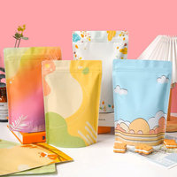 Sacs d'emballage de biscuits anti-odeur personnalisés pour biscuits Pochette debout en plastique pour croquettes de croquettes et aliments croquants avec fermeture éclair