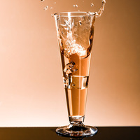 Gobelet en plastique acrylique transparent de 300 ml, anti-chute, design minimaliste, pour restaurant, bar, jus, lait, thé