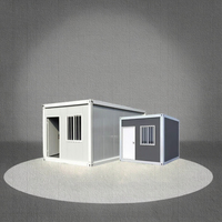 PTH Maison Modulaire Conteneurisée de 20 pieds, Maison Familiale Préfabriquée, Cabine Portable à Structure en Acier pour Usage Résidentiel, Scolaire ou Hôtelier, Garantie 5 Ans