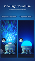 Lampe projecteur LED moderne pour enfants, éco-responsable, alimentée par batterie, avec télécommande, intensité réglable, lumière bleue