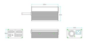 Batería de Iones de Litio y Fosfato de Hierro XYM 180w 48v4a 3a, Baterías de 48v QD180A QD180A - Product Image 2