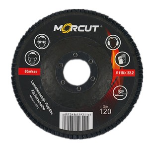 200pcs trong CTN 4.5inch 115mm Đường kính 7/8 inch 22mm lỗ kích thước Grit 120 T29 T27 Zirconia Flap đĩa độ cứng cao morcut Pro - Product Image 1