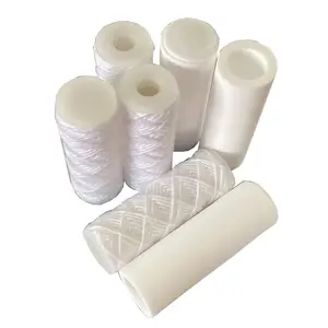 5 Micron Natural Cotton Rope Wound / PP String Wound Water Cartridge Filters 10 Inch Wire Wound Filter Cartridge